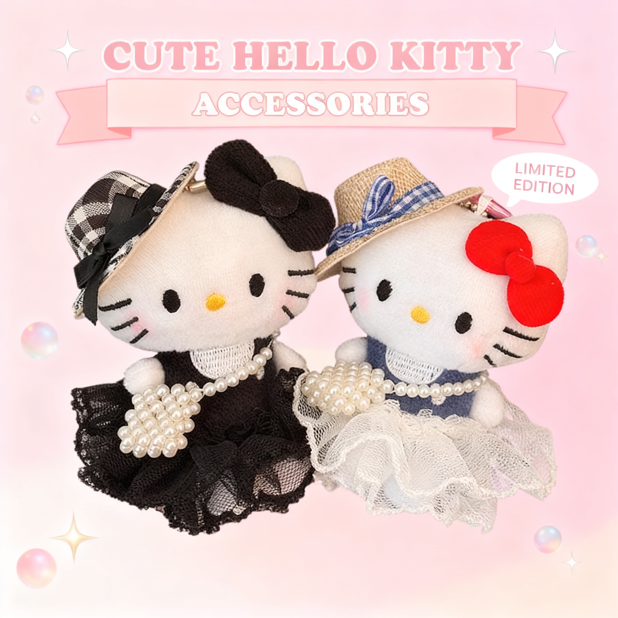 Kids Toys Return Gift - Cute Hello Kitty Plush Keychain Kawaii