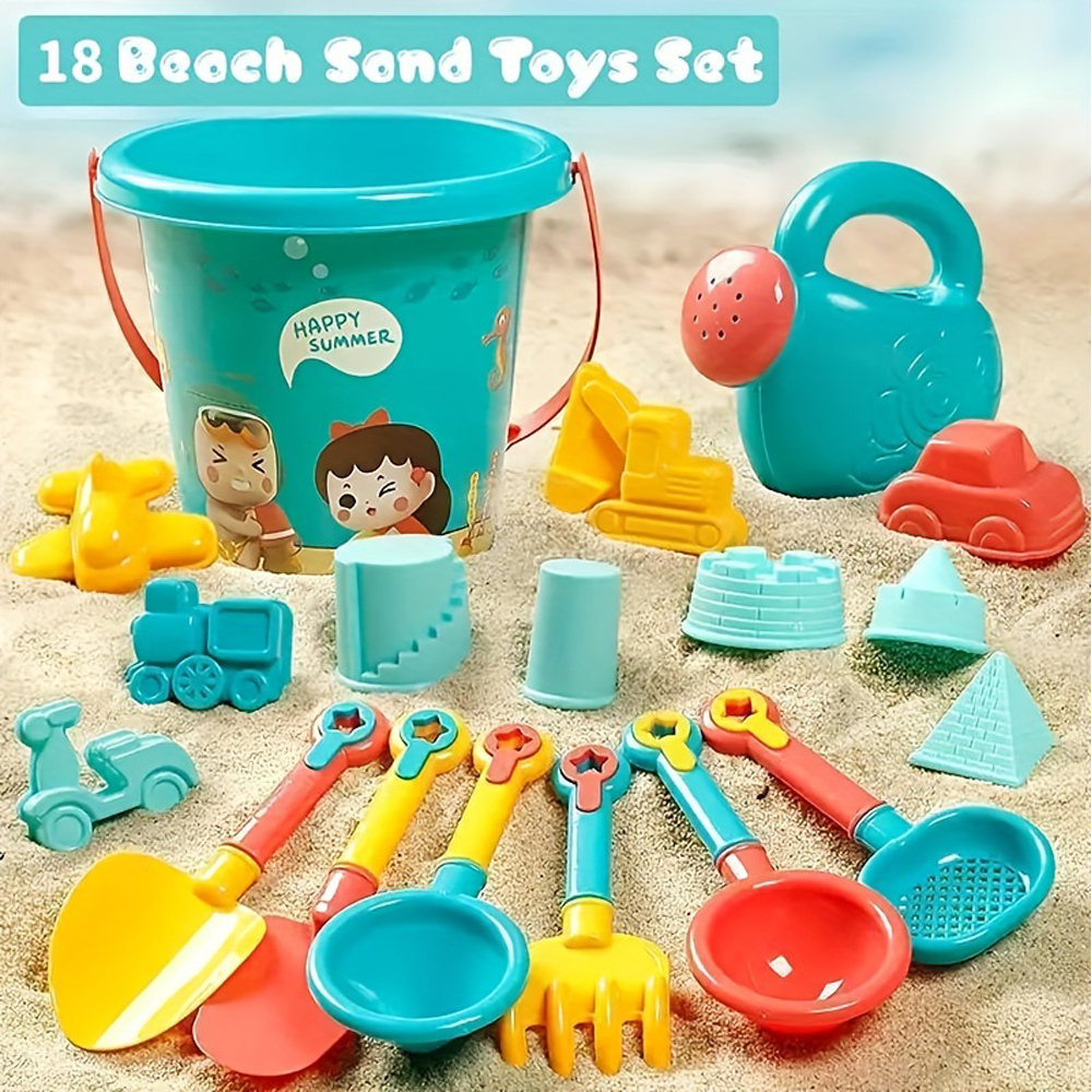 Kinetic Sand Mold - 18PCS Beach Sand Toy Set, Durable
