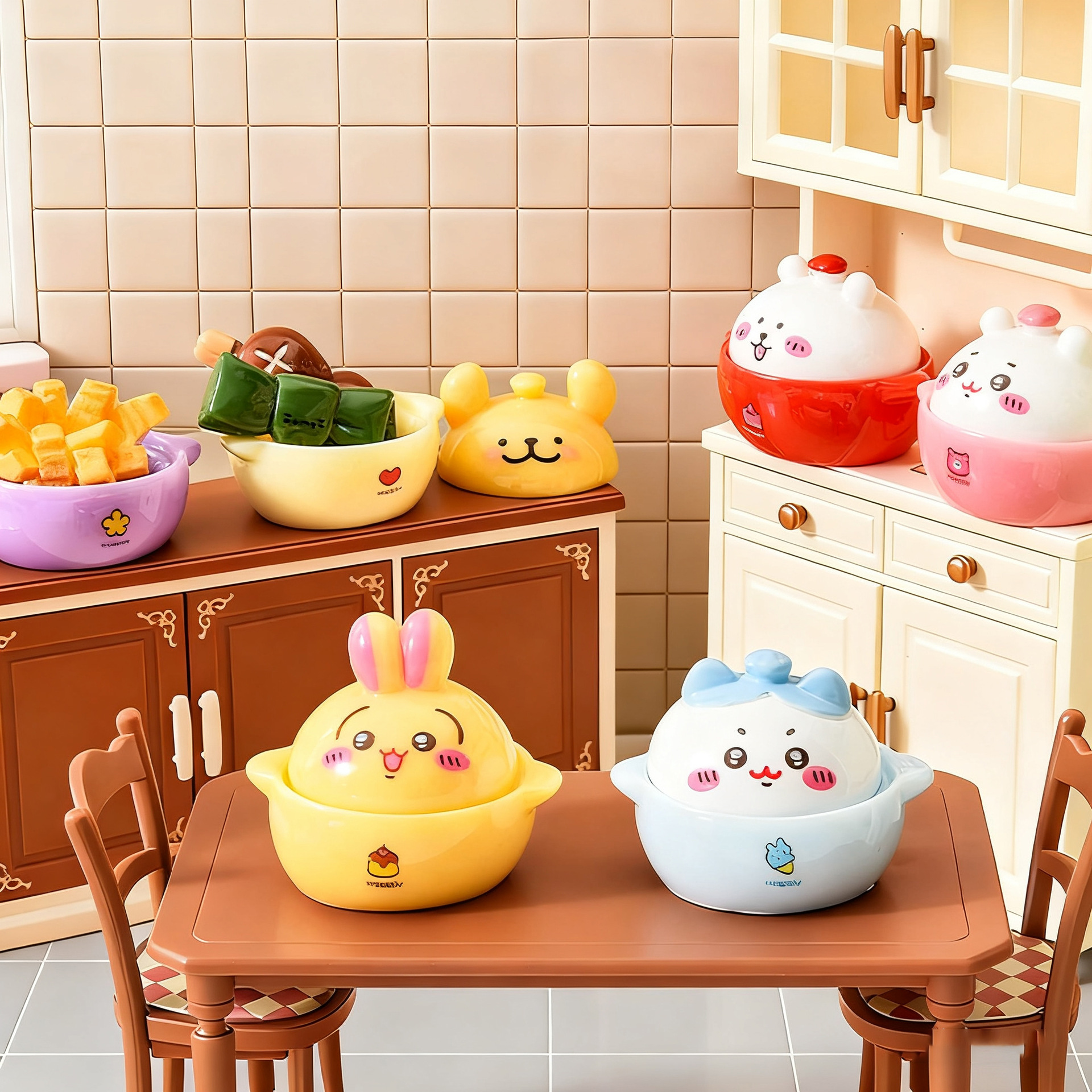 Kids Toys Return Gift - Colorful Animal Clay Pot Three Dimensional