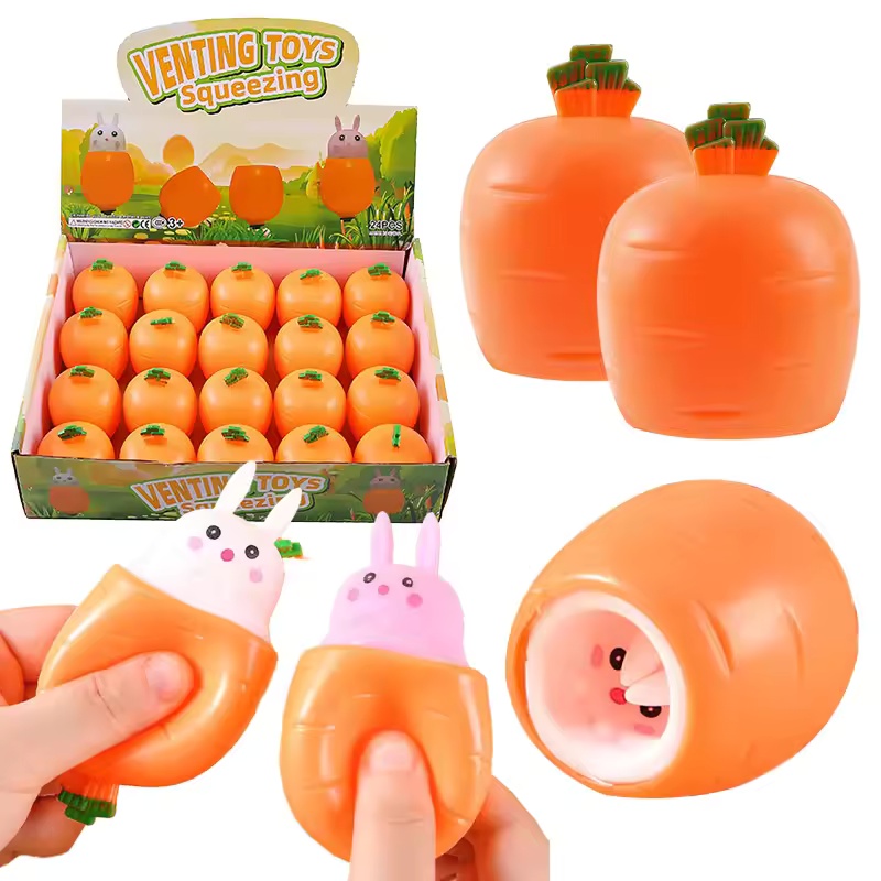 Cute Carrot Rabbit Squeeze Toy - Kids Toys Unique 评论和价格