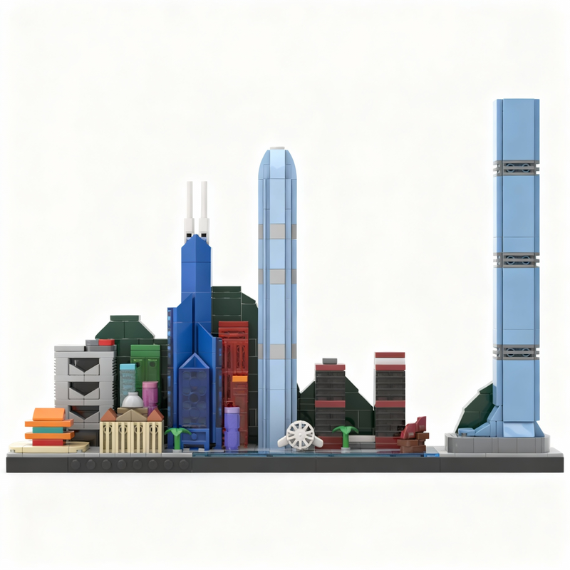 667pcs MOC Hong Kong Skyline A - Kids Toys Hong Kong 评论和价格