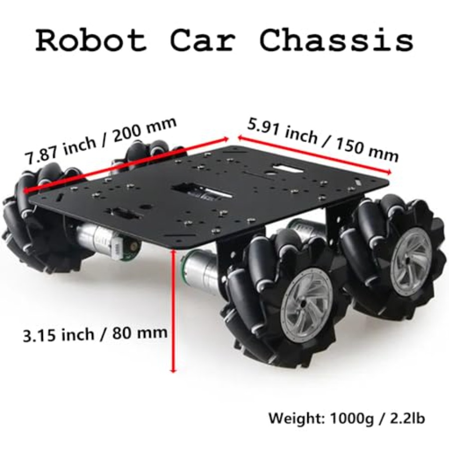 Omnidirectional 80mm mecanum w - Remote Control Car 评论和价格