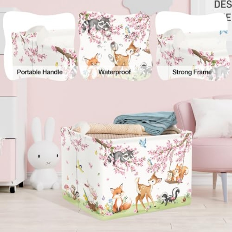 Forest Animal Baby Storage Bas - Kids Toys Basket 评论和价格