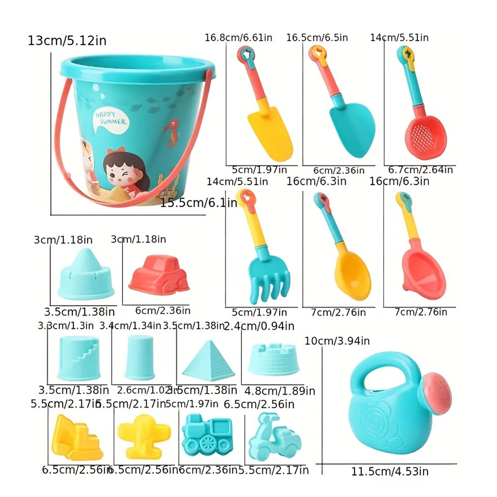 18PCS Beach Sand Toy Set, Dura - Kinetic Sand Mold 评论和价格