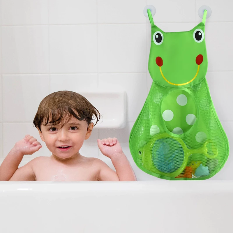 Baby Bathroom Mesh Bag Cartoon - Kids Toys Basket 评论和价格