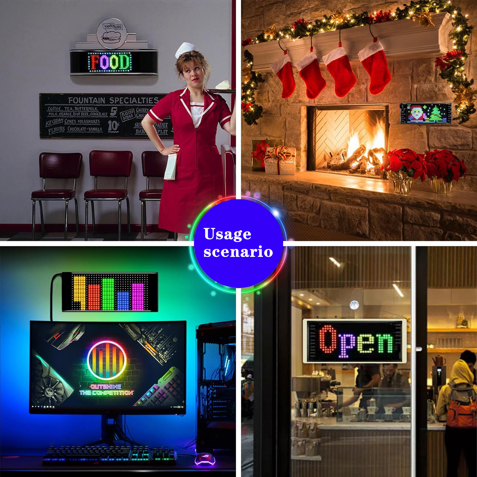 Programmable Flexible LED Sign - Remote Control Car 评论和价格