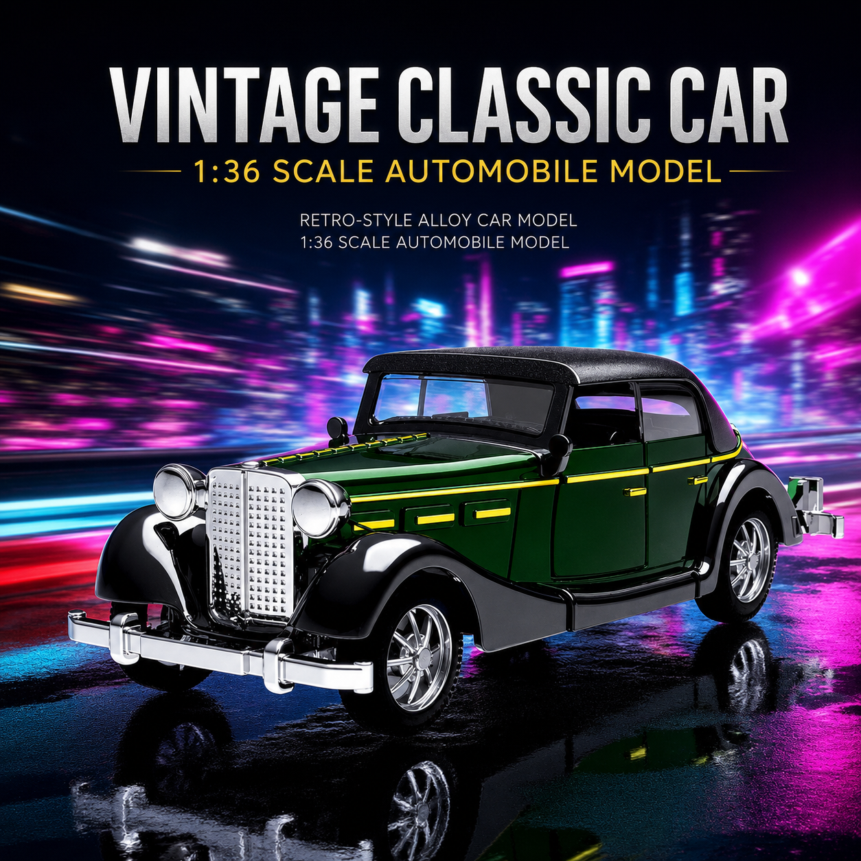 1:36 Scale Die-cast Retro Vint - Kids Toys Hong Kong 评论和价格